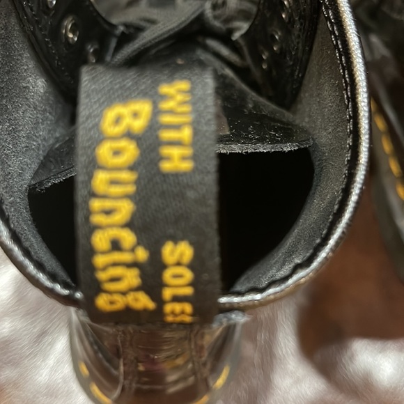 Dr.Martens patent leather lace up combat boots 38 - Picture 10 of 12